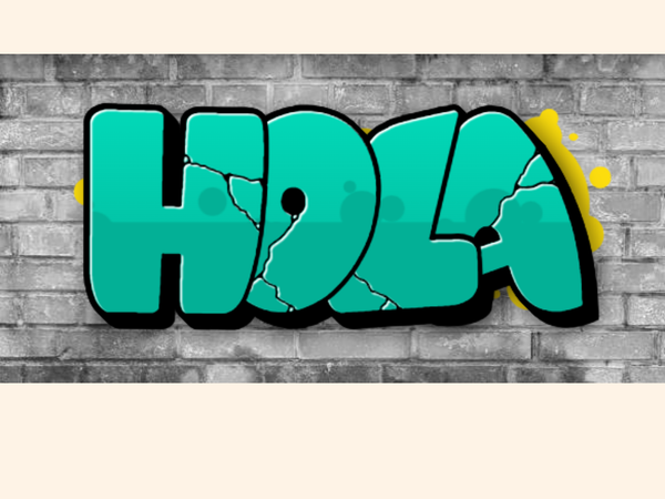 Spanish Greeting Graffiti Art 5-8