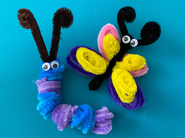 Fuzzy Animals (Caterpillar & Butterfly)