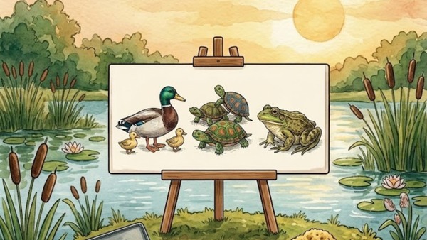 Discover & Draw: Lake Creatures